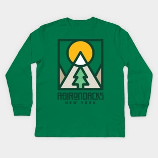 Adirondack Mountains New York Kids Long Sleeve T-Shirt